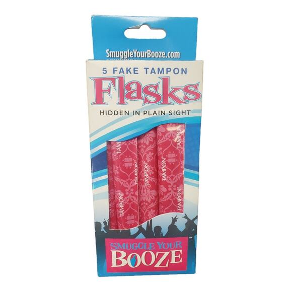 Forum Novelties Smuggle Your Booze Tampon Flask Standard Hide In Plain Sight - Picture 1 of 7